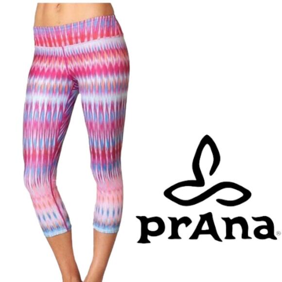 Prana Pants - prAna Roxanne Capri Womens Festival Pink Cropped Mid Rise Size XS